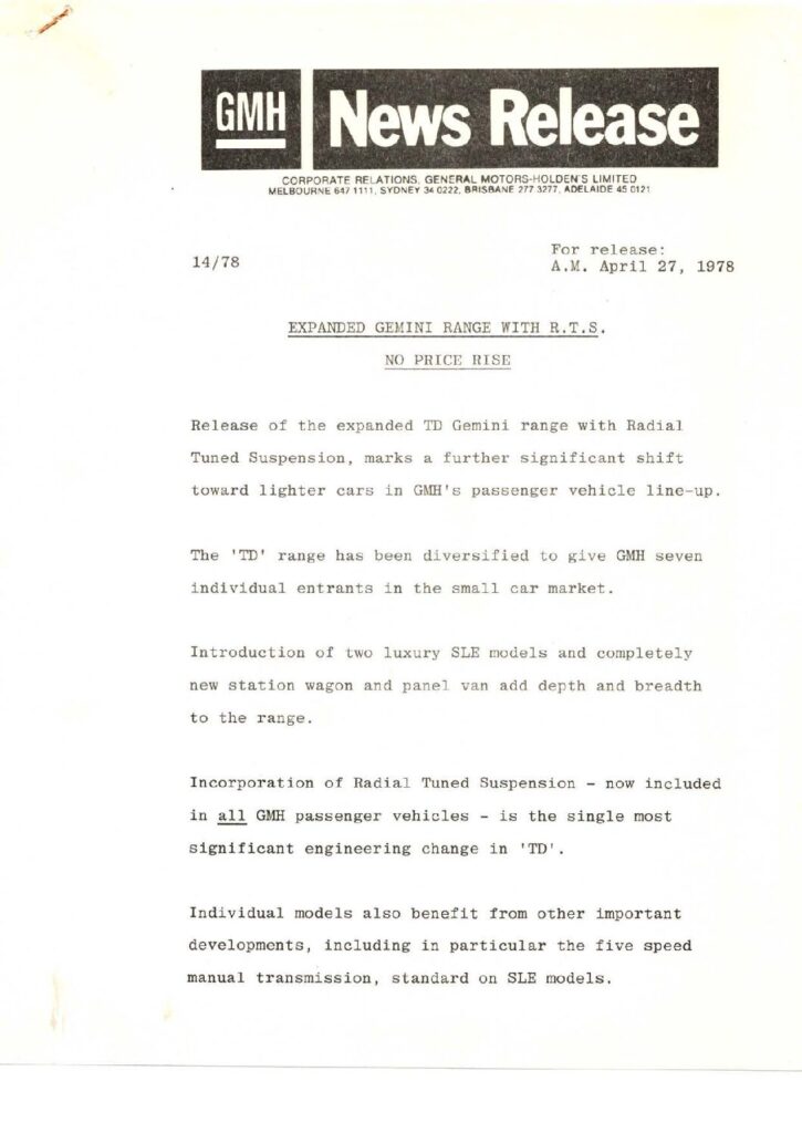 thumbnail of 1978 TD Gemini Press Release Opt